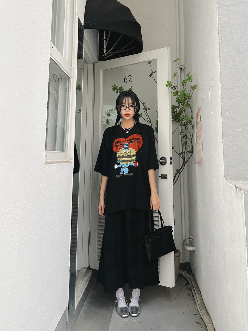 LIVE AID直郵韓國代購女裝新款24春夏職業熱賣推薦時尚長裙LIVE AID長裙