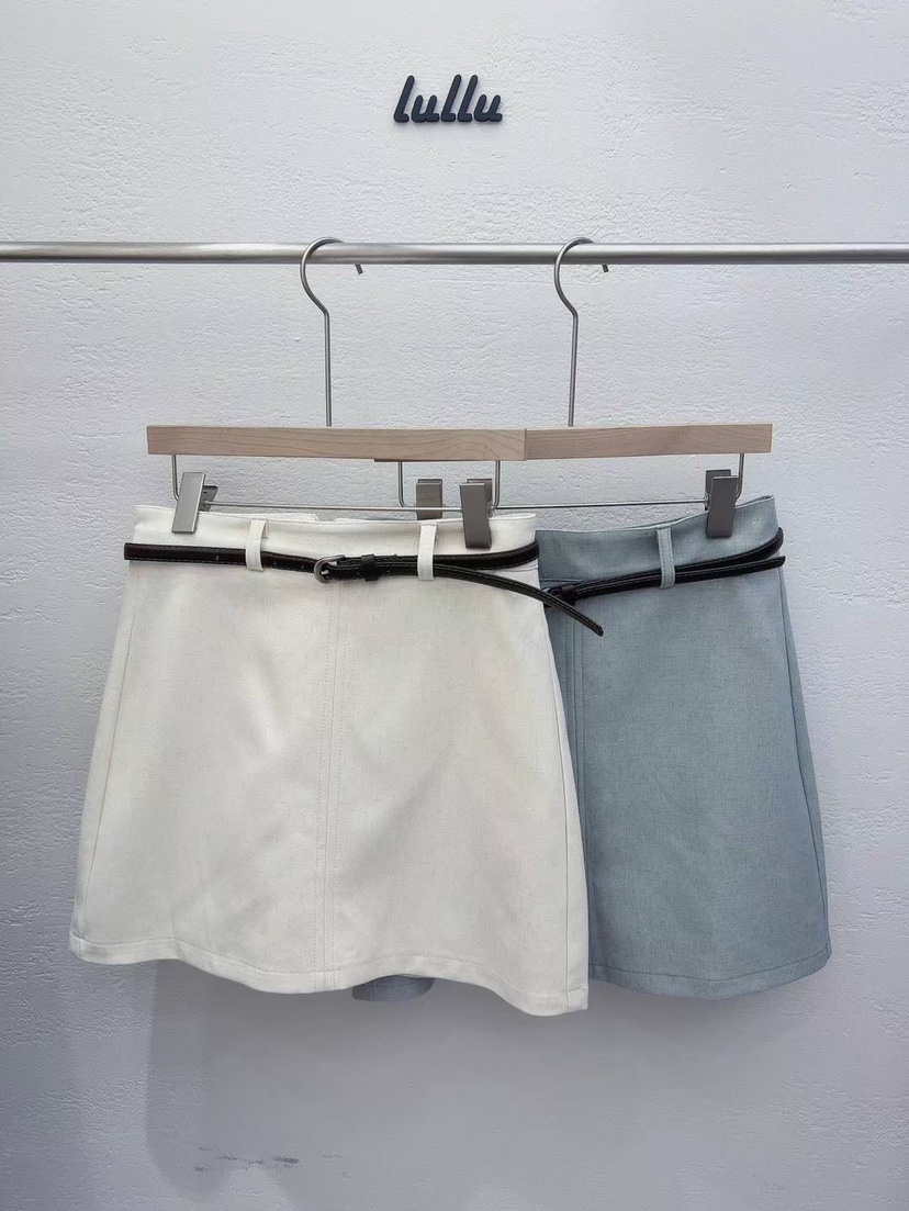 LULULALLA韓國直郵東大門代購女裝新品人氣時尚真品裙褲腰帶LULULALLA裙褲