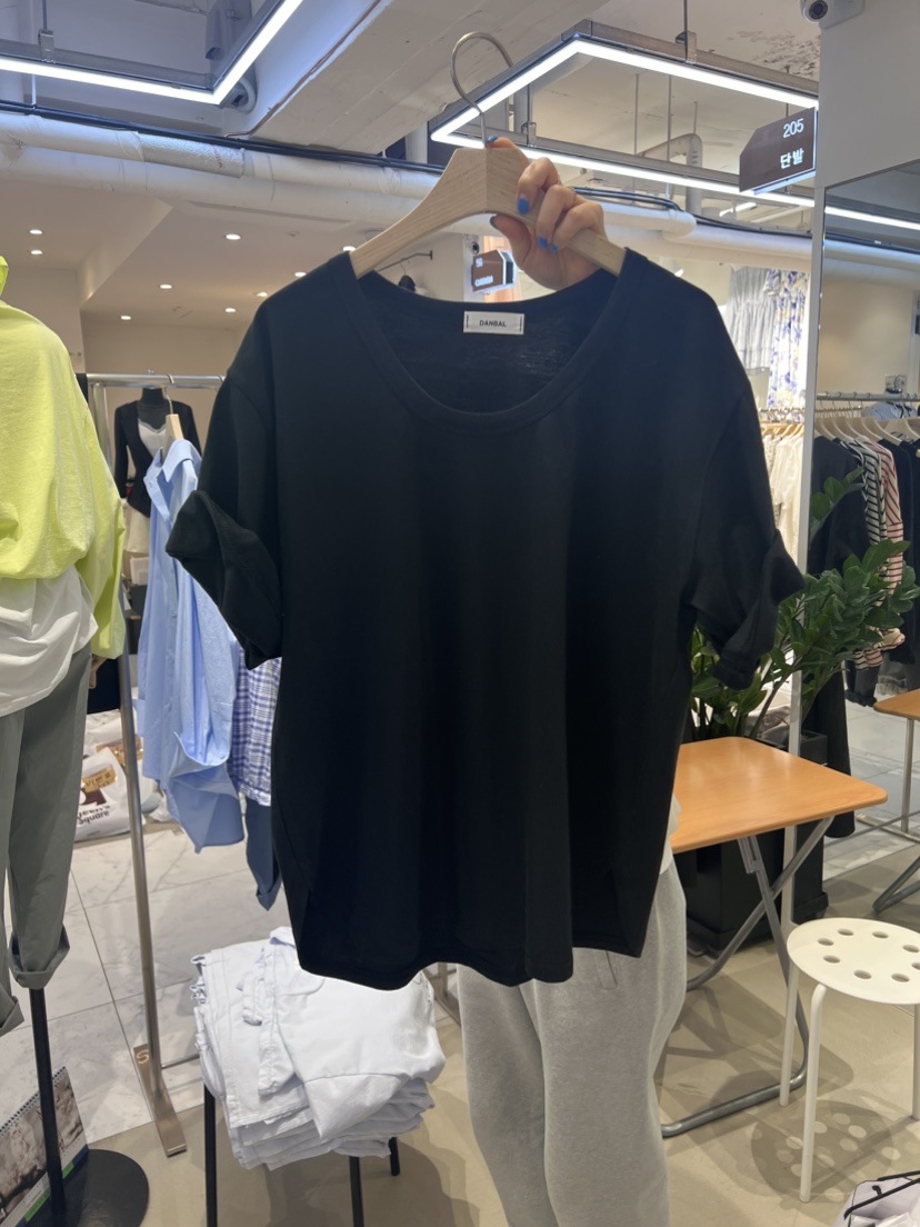 URBANE韓國直郵女裝新款時尚真品熱賣職業休閑24春夏推薦T恤DANBALT恤圖色5