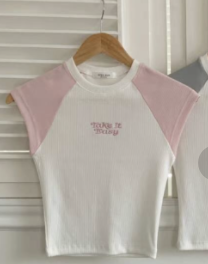 OPENRUN韓國直郵東大門代購女裝新品推薦休閑時尚24春夏T恤BONGBLYT恤圖色2