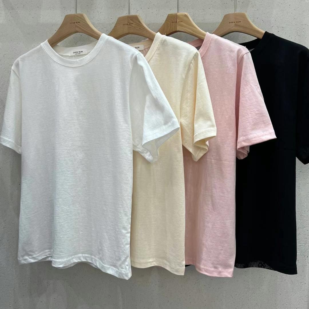 OPENRUN韓國直郵東大門代購女裝新款熱賣時尚推薦休閑24春夏T恤BONGBLYT恤圖色2左二色