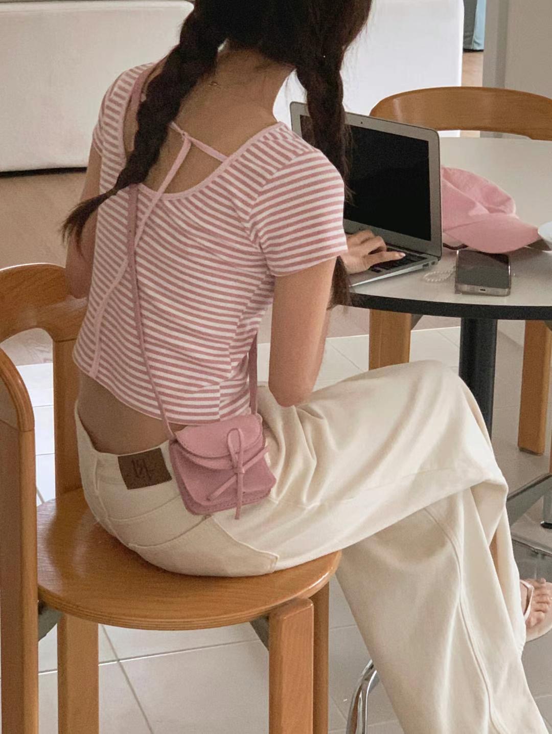 OPENRUN韓國直郵東大門實拍女裝新品休閑人氣24春夏推薦T恤BONGBLYT恤