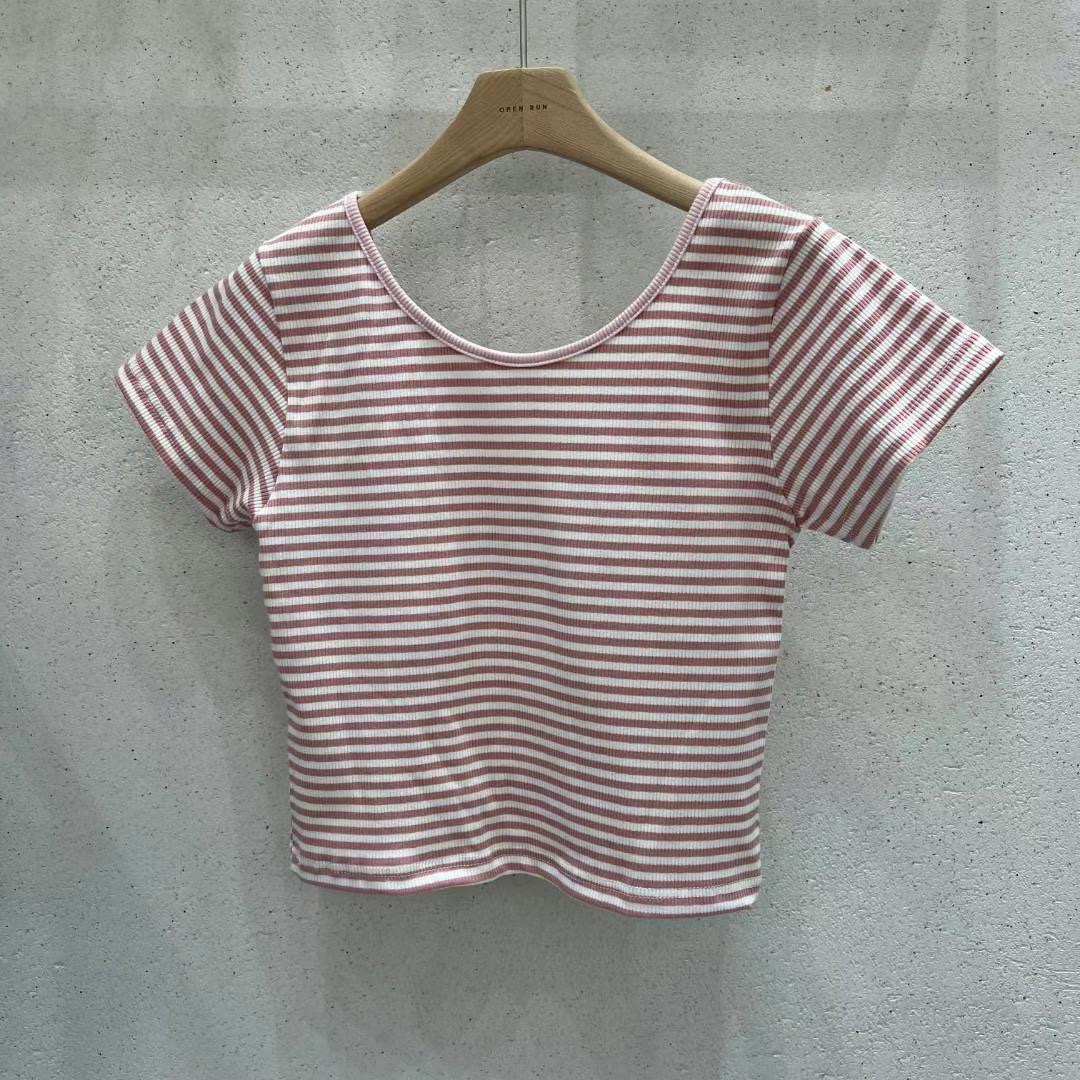 OPENRUN韓國直郵東大門代購女裝新品職業休閑24春夏熱賣T恤BONGBLYT恤圖色1