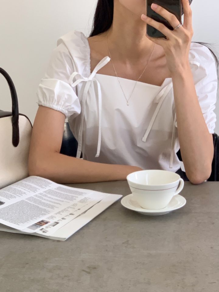 STAY HERE韓國直郵東大門實拍女裝新品推薦人氣襯衫蕾絲衫LOVE SOME-OT襯衫/蕾絲衫