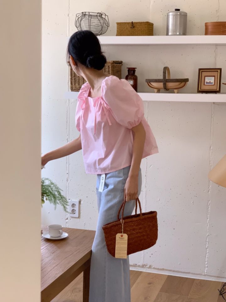 STAY HERE韓國直郵東大門實拍女裝新品推薦人氣襯衫蕾絲衫LOVE SOME-OT襯衫/蕾絲衫