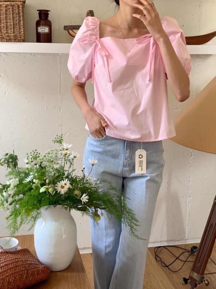 STAY HERE韓國直郵東大門實拍女裝新品推薦人氣襯衫蕾絲衫LOVE SOME-OT襯衫/蕾絲衫