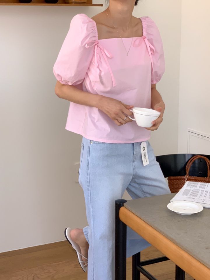 STAY HERE韓國直郵東大門實拍女裝新品推薦人氣襯衫蕾絲衫LOVE SOME-OT襯衫/蕾絲衫