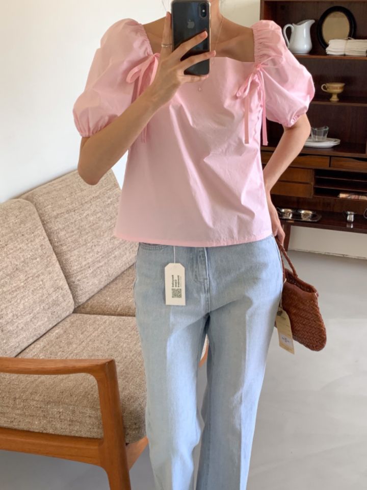 STAY HERE韓國直郵東大門實拍女裝新品推薦人氣襯衫蕾絲衫LOVE SOME-OT襯衫/蕾絲衫