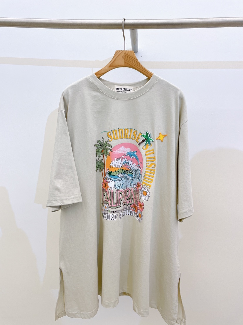THORE韓國直郵東大門實拍女裝新品真品熱賣時尚推薦24春夏T恤THORET恤圖色3