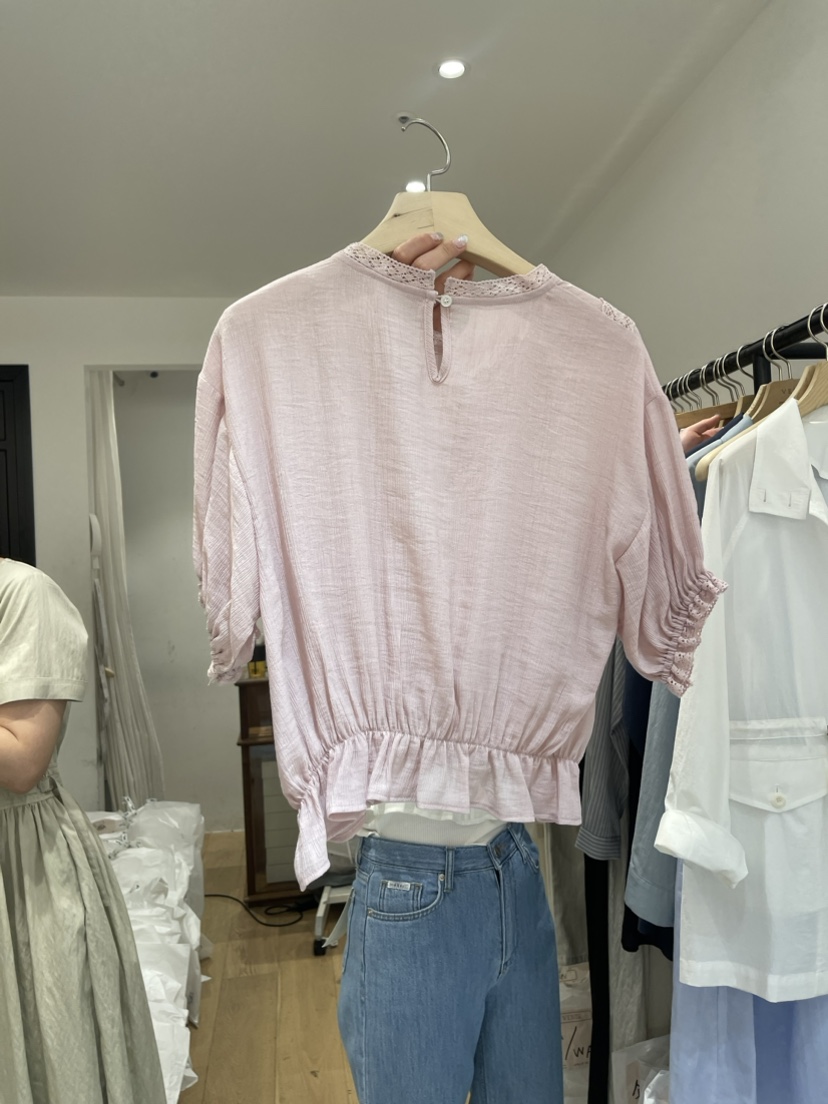 VENIR直郵韓國代購女裝新品熱賣推薦真品休閑時尚襯衫蕾絲衫VENIR-a襯衫/蕾絲衫