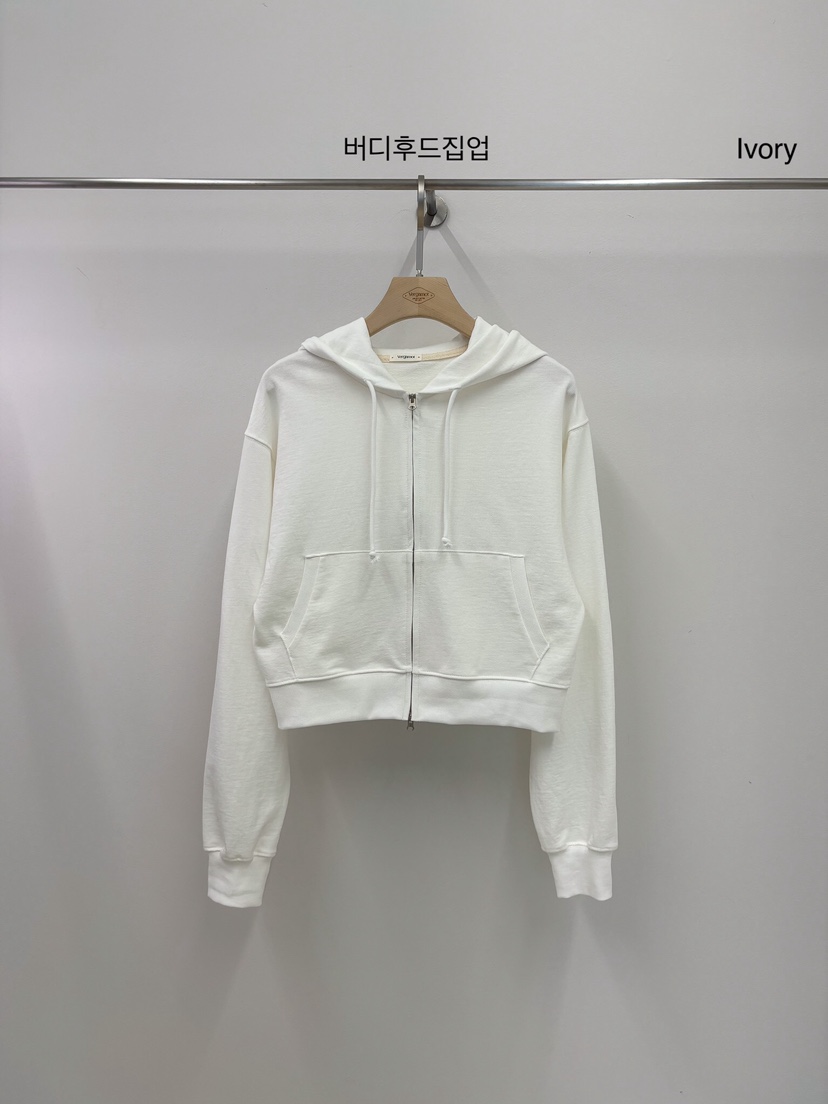 VERGAMOT韓國直郵女裝新品24春夏人氣職業真品夾克拉鏈兜帽VERGAMOT夾克