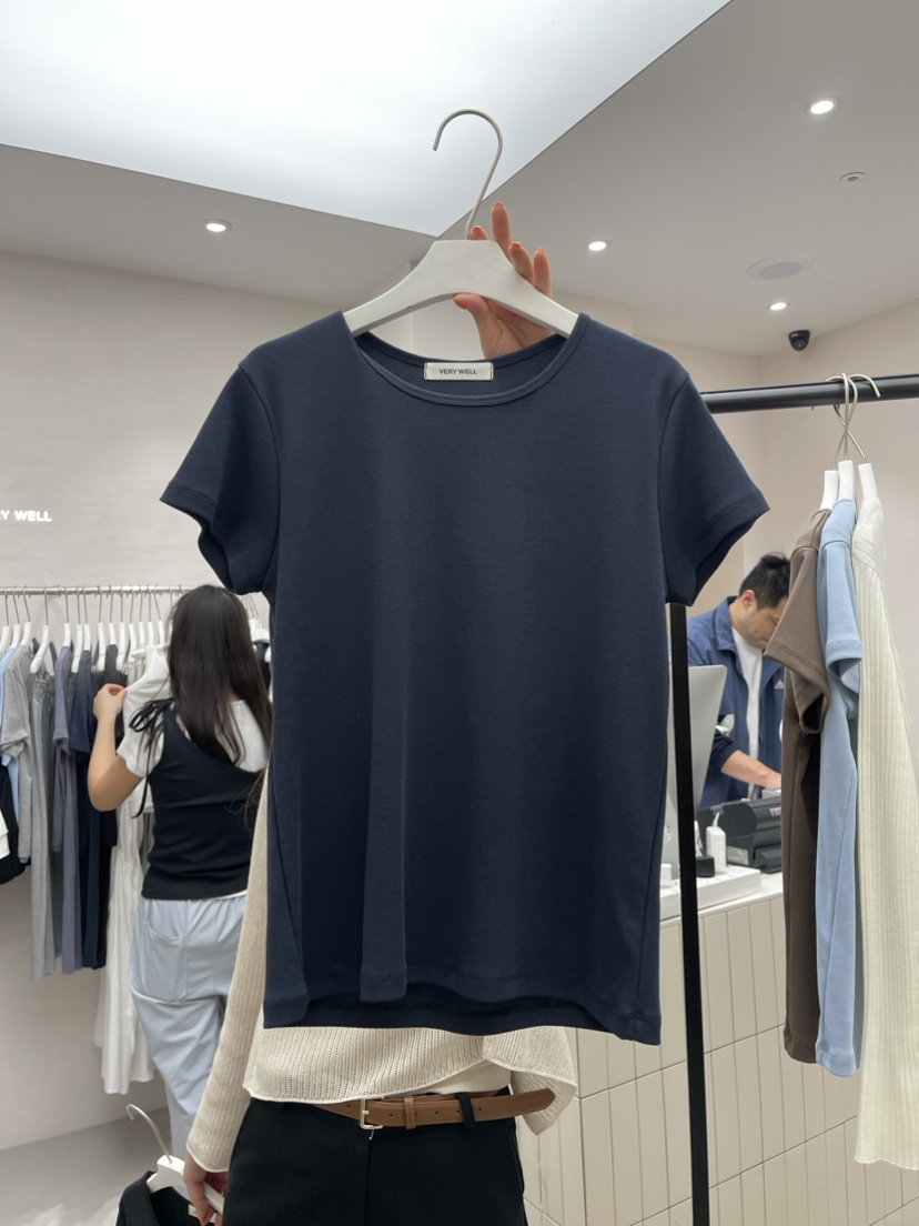 VERY WELL韓國直郵女裝新款24春夏熱賣休閑時尚人氣真品T恤my juniT恤圖色4