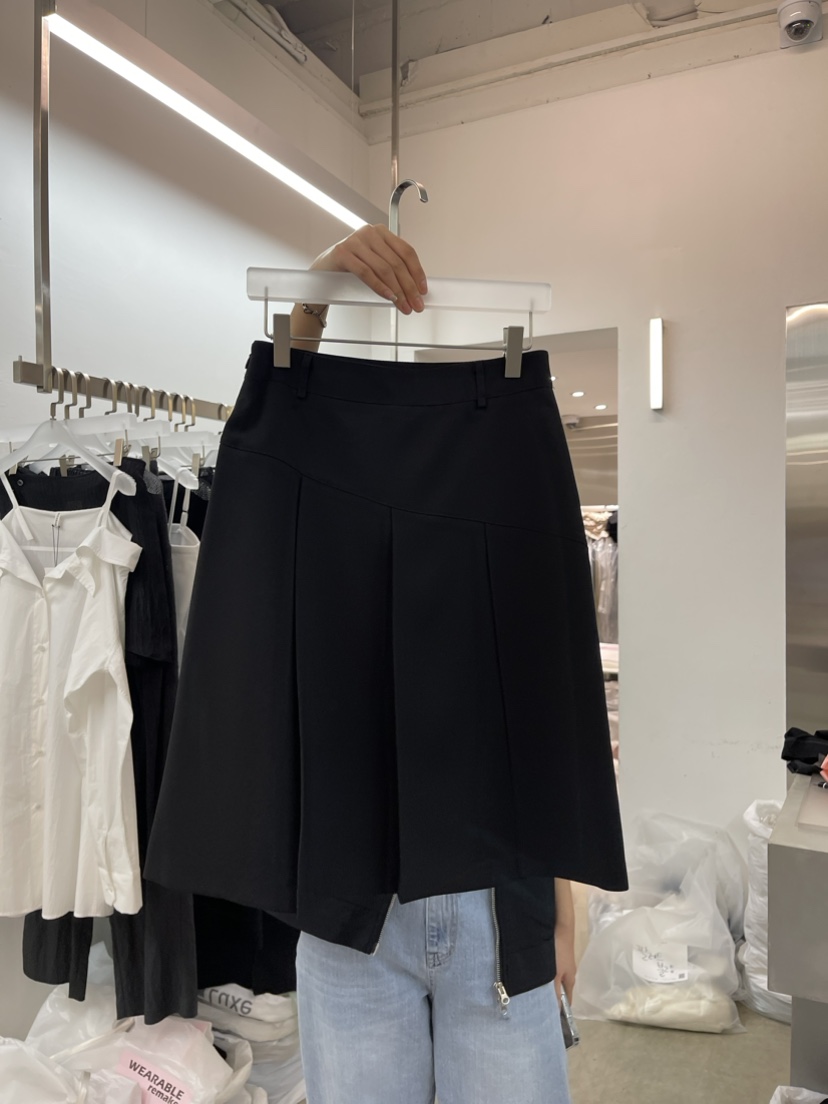WEARABLE韓國直郵女裝新款時尚職業推薦休閑24春夏半身裙中短裙WEARABLE半身裙/中短裙