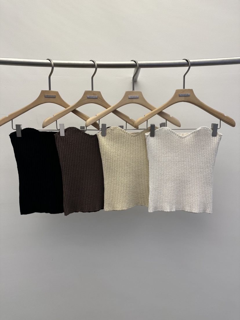 WIDA-P韓國直郵女裝新品時尚休閑推薦24春夏吊帶背心羅紋WIDA/RENEJ吊帶/背心