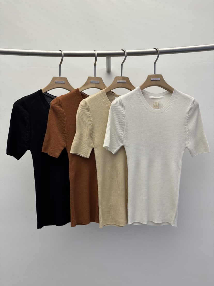 WIDA-P韓國直郵女裝新款熱賣人氣時尚24春夏職業針織衫羅紋WIDA/RENEJ針織衫