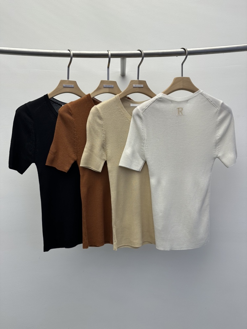 WIDA-P韓國直郵女裝新款熱賣人氣時尚24春夏職業針織衫羅紋WIDA/RENEJ針織衫