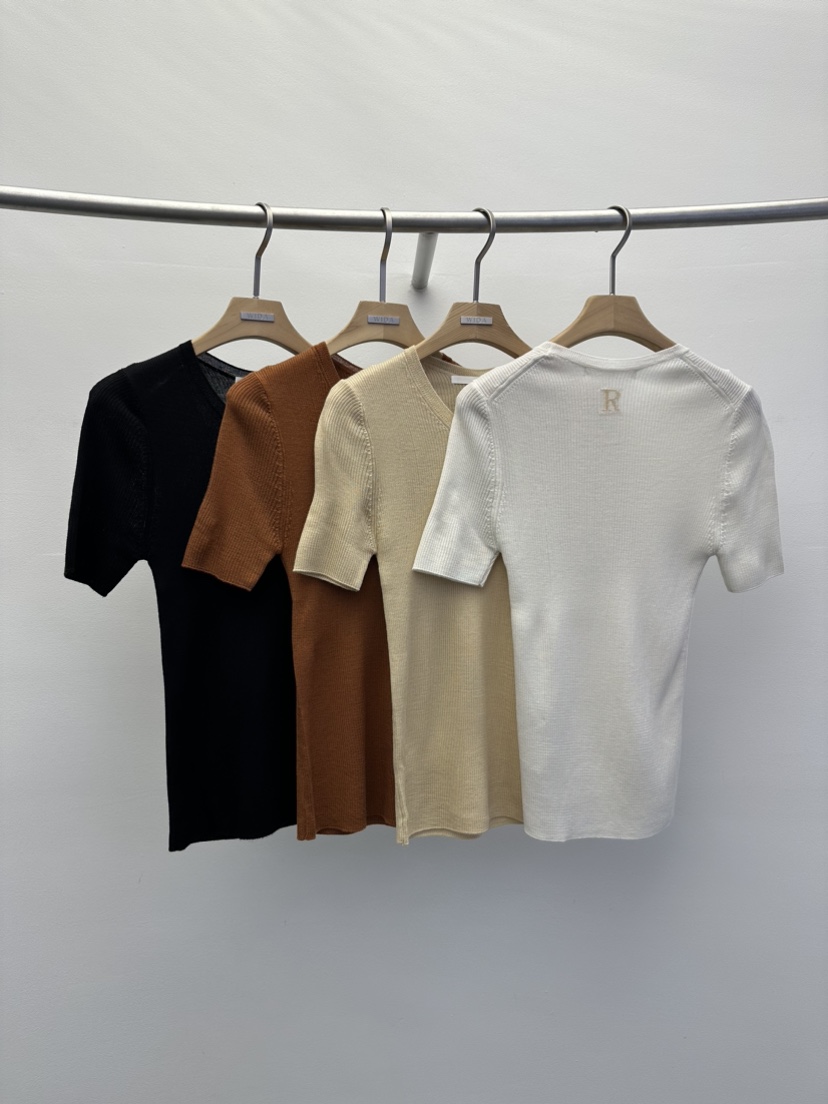 WIDA-P韓國直郵女裝新款熱賣人氣時尚24春夏職業針織衫羅紋WIDA/RENEJ針織衫