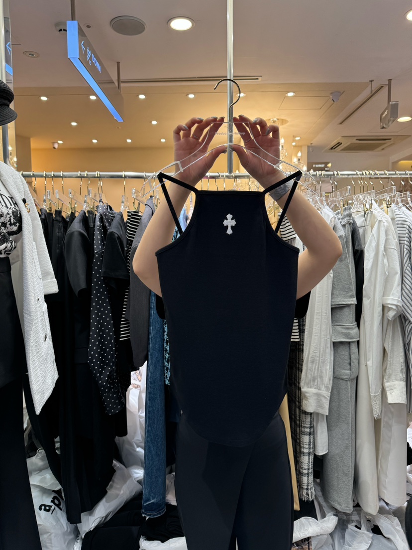 Workshop韓國直郵東大門實拍女裝新品24春夏推薦吊帶背心Work_shop吊帶/背心