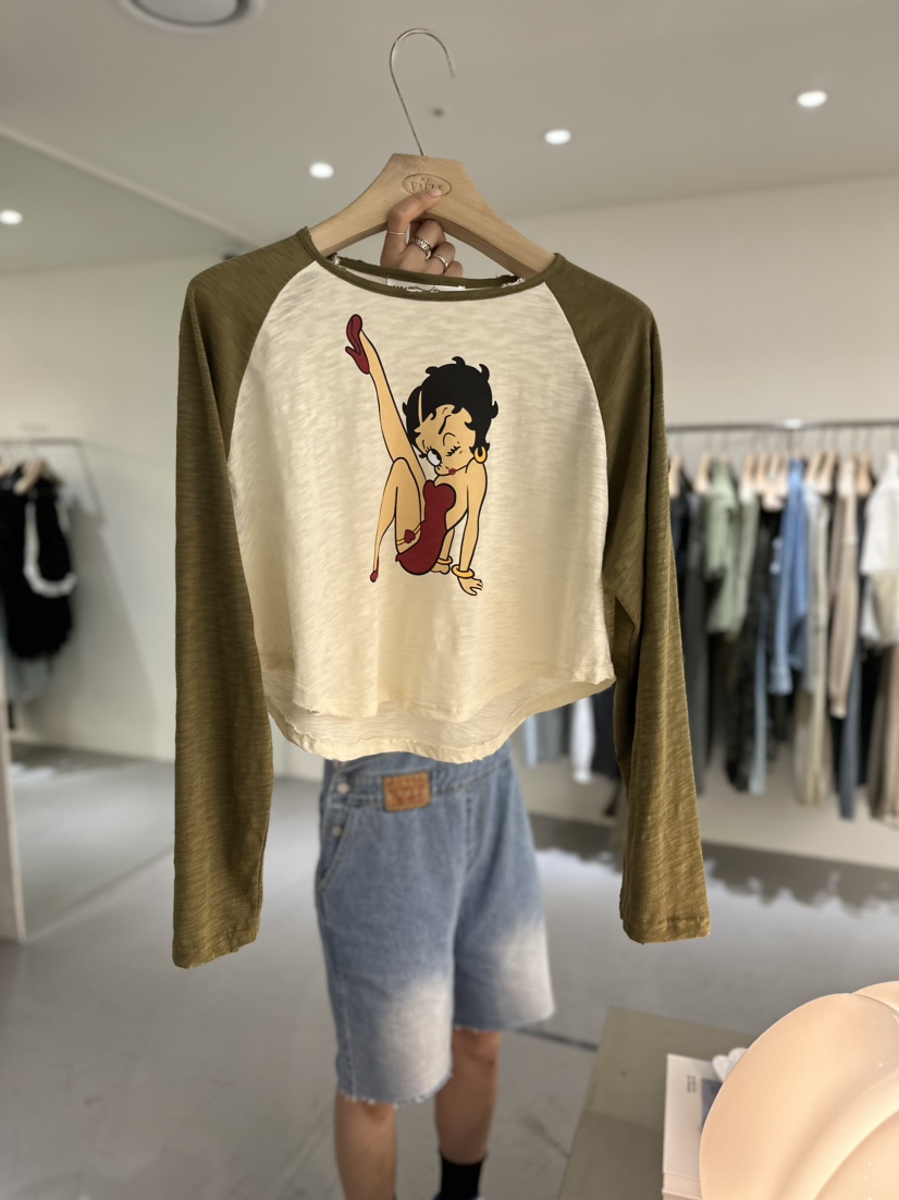 VAULT直郵韓國代購女裝新品熱賣24春夏時尚職業真品長袖T恤VAULT長袖T恤圖色3