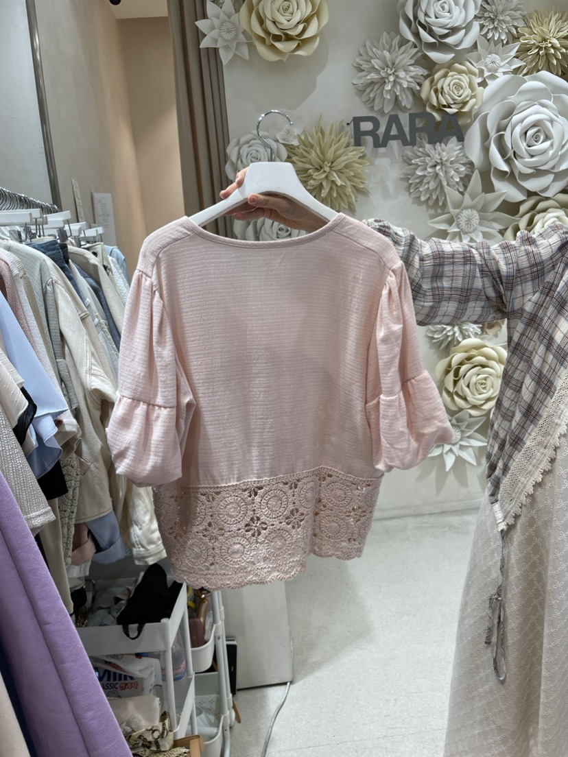 RARA韓國直郵東大門代購女裝新款時尚真品推薦熱賣襯衫蕾絲衫MELO襯衫/蕾絲衫