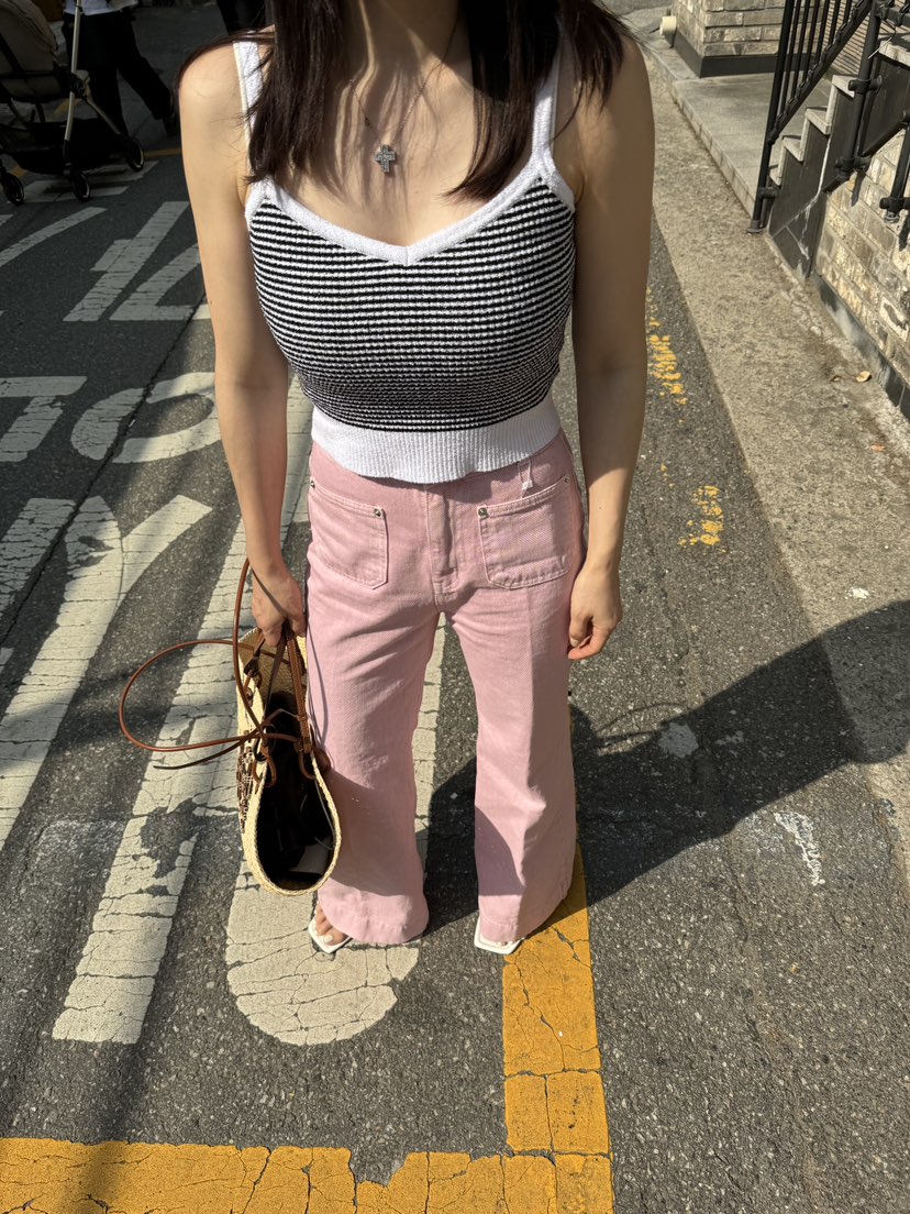 RIAH直郵韓國代購女裝新品熱賣職業24春夏真品休閑吊帶背心RIAH吊帶/背心