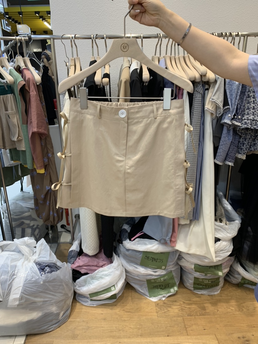 THE MOST直郵韓國代購女裝新款休閑推薦職業24春夏真品短裙THE MOST短裙