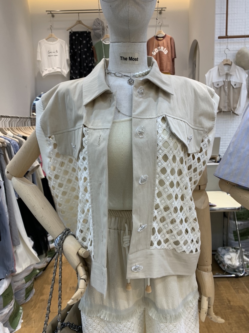 THE MOST韓國直郵東大門實拍女裝新品職業休閑推薦人氣馬甲THE MOST馬甲