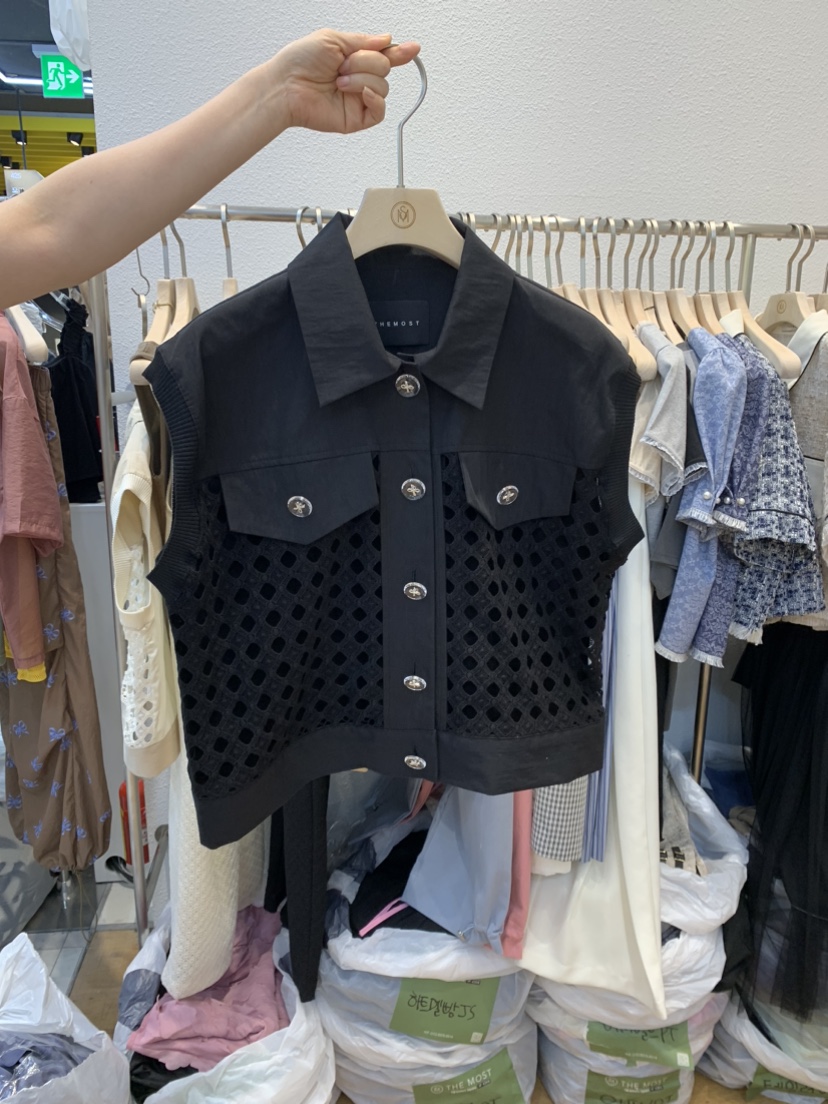 THE MOST韓國直郵東大門實拍女裝新品職業休閑推薦人氣馬甲THE MOST馬甲圖色2