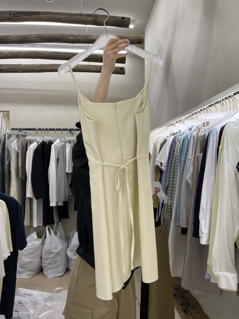 Waller直郵韓國代購女裝新品推薦人氣真品職業休閑熱賣連衣裙NOTHING連衣裙