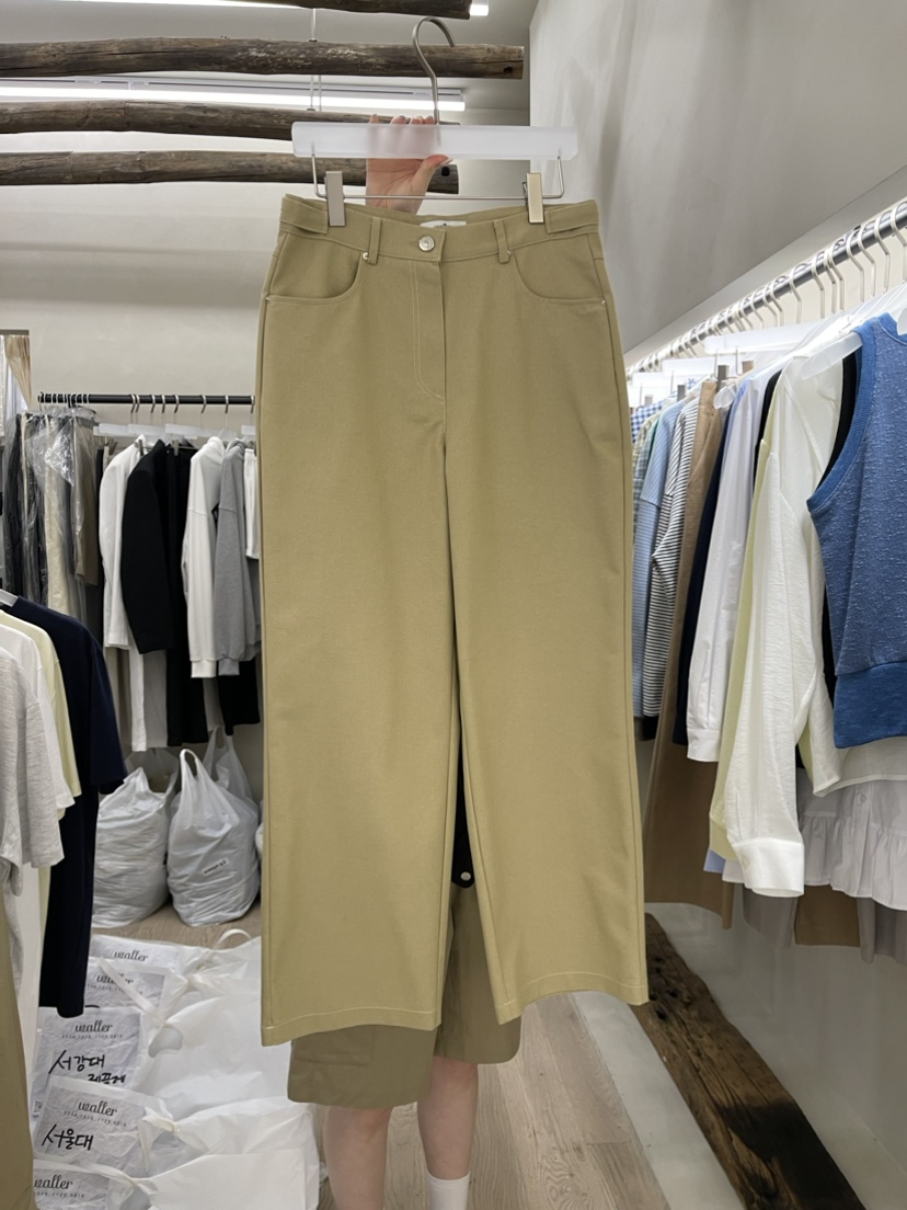 Waller韓國直郵東大門代購女裝新款推薦休閑職業人氣休閑褲NOTHING休閑褲