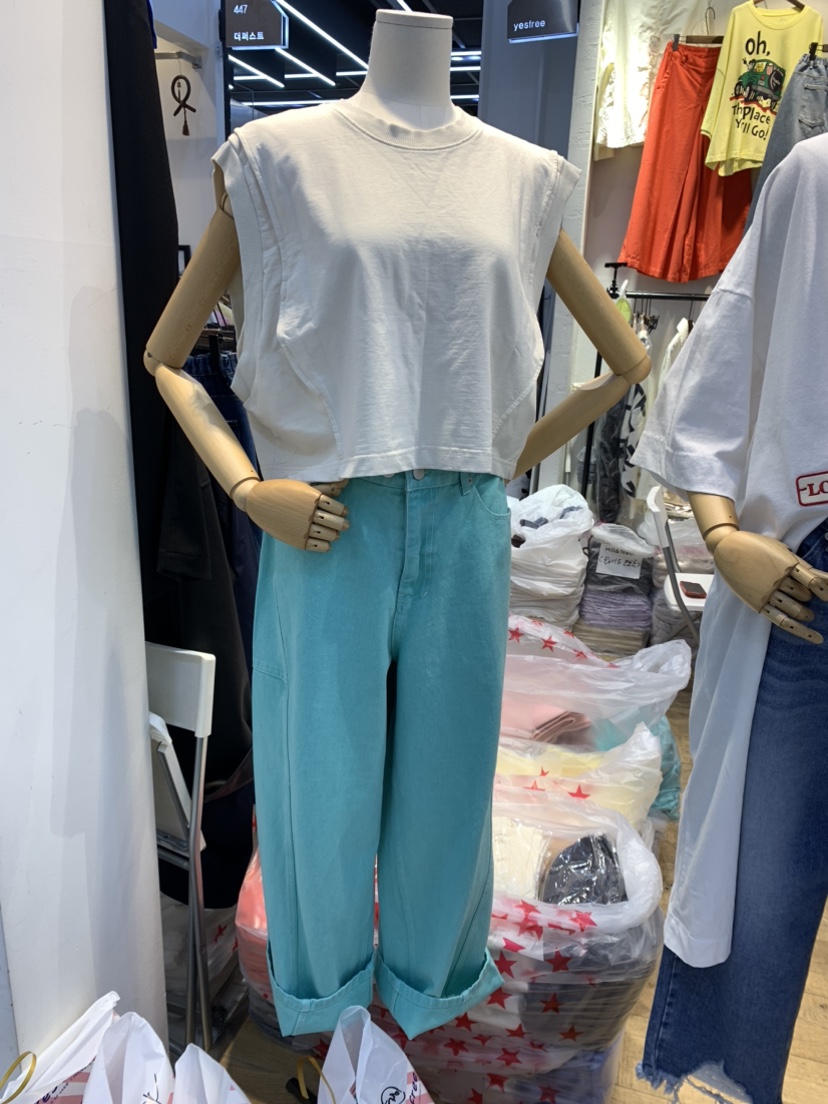YESFREE韓國直郵女裝新品休閑推薦時尚24春夏真品吊帶背心YESFREE吊帶/背心