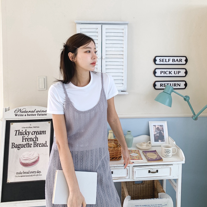 LESTITCH韓國直郵女士新品推薦人氣24春夏休閑職業連衣裙MENTOR連衣裙