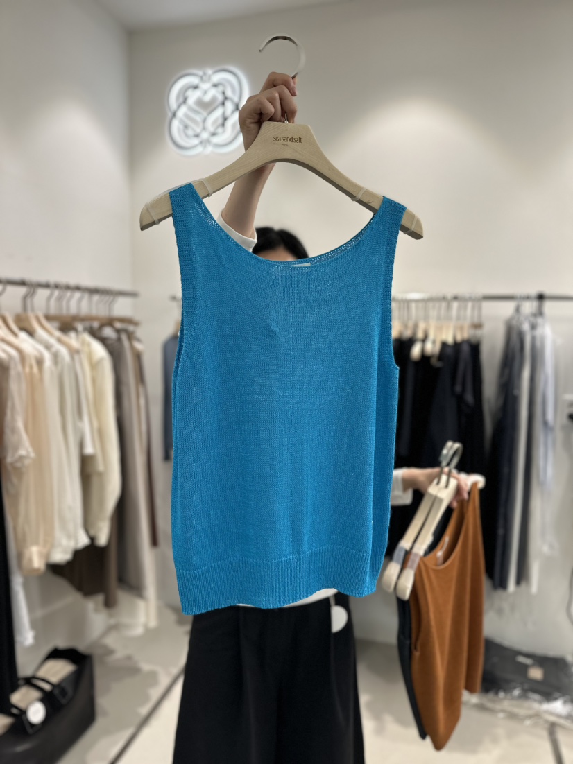 sea sand salt韓國直郵女裝新品時尚推薦24春夏吊帶背心EYEL吊帶/背心圖色2