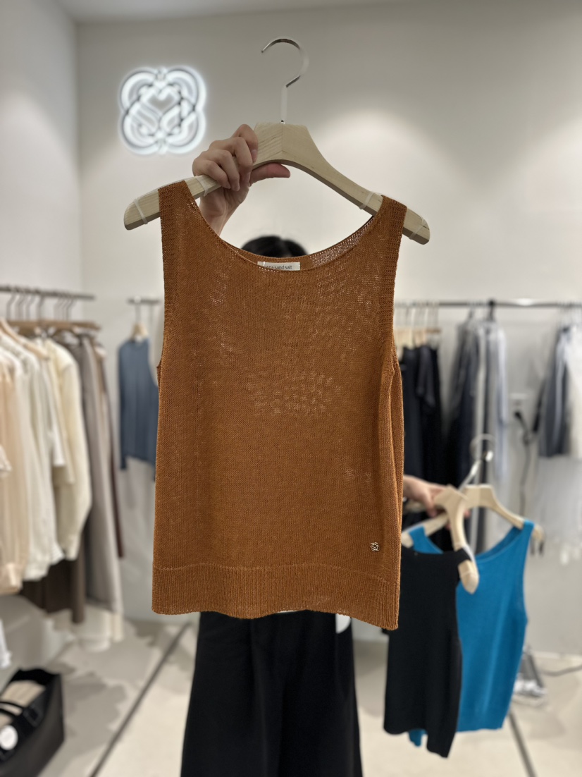 sea sand salt韓國直郵女裝新品時尚推薦24春夏吊帶背心EYEL吊帶/背心圖色3