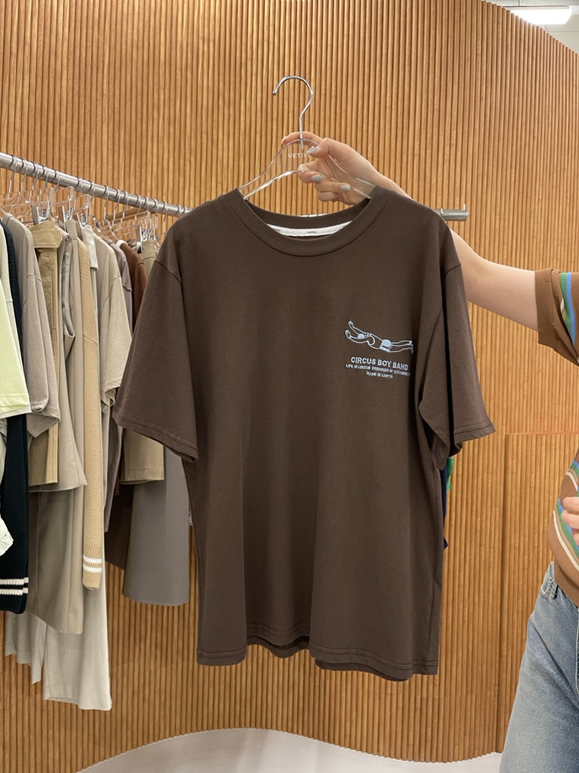 THE VETIVER直郵韓國代購女裝新款真品24春夏職業休閑T恤VETIVER-AT恤圖色3