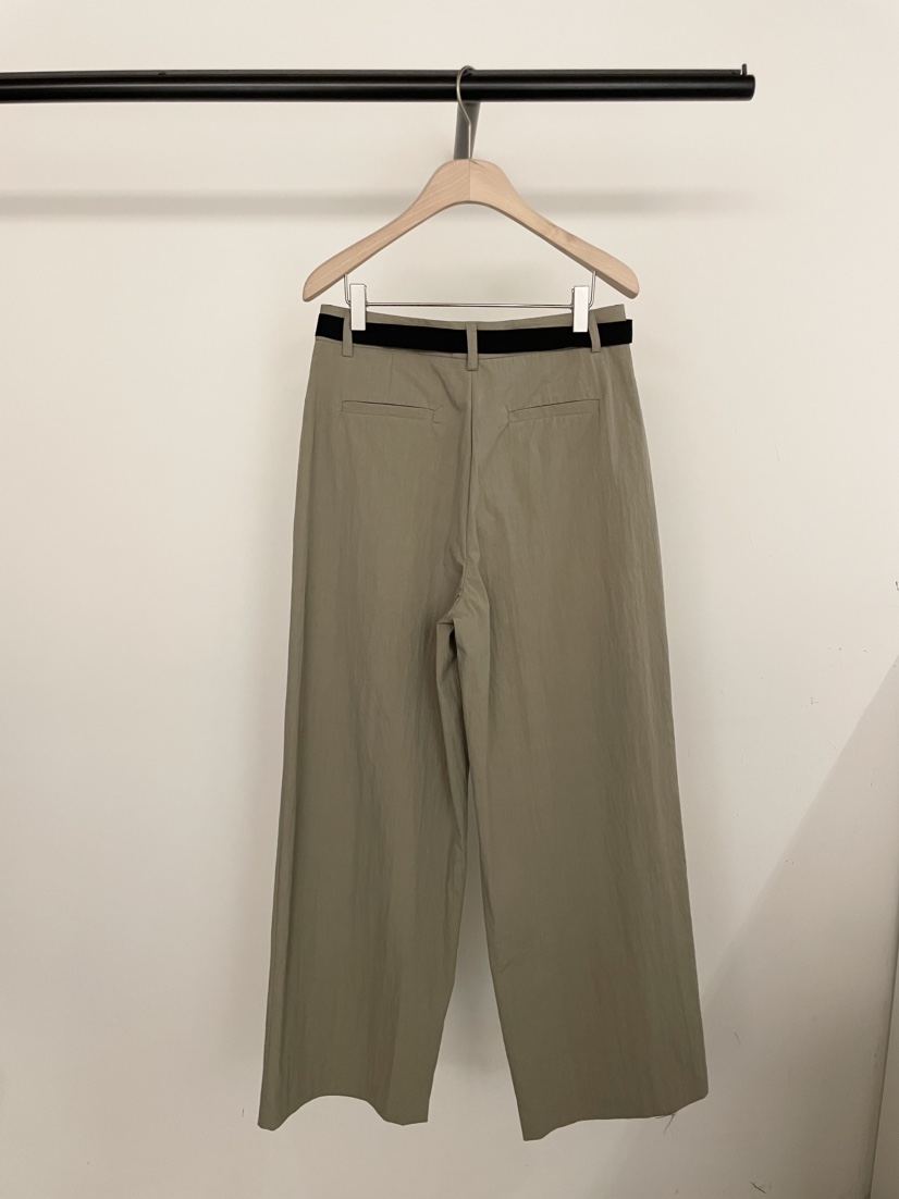 BOLD-A直郵韓國代購女裝新款推薦職業熱賣休閑褲含腰帶闊腿褲RE BOLD休閑褲