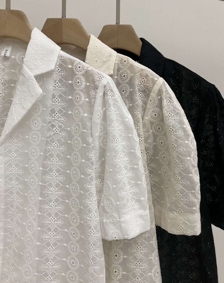 B.GARDER韓國直郵東大門實拍女裝新款職業時尚休閑襯衫蕾絲衫B.GARDER襯衫/蕾絲衫