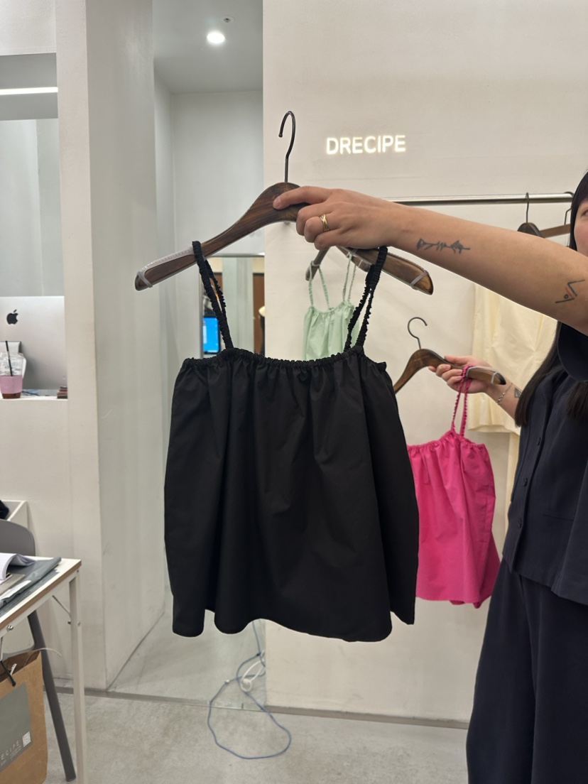 DRECIPE韓國直郵女裝新款熱賣人氣24春夏推薦休閑吊帶背心PAVEL吊帶/背心圖色3