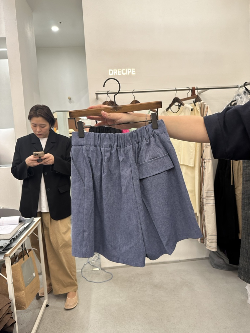 DRECIPE韓國直郵東大門實拍女裝新款熱賣時尚人氣推薦24春夏短褲PAVEL短褲
