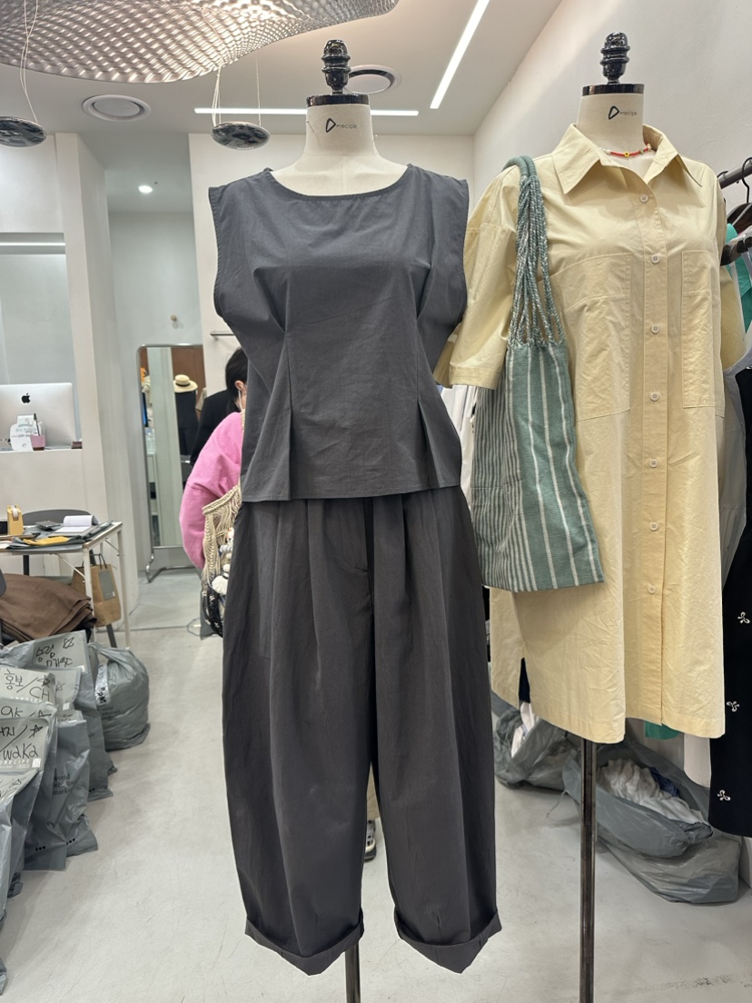 DRECIPE直郵韓國代購女裝新款職業真品熱賣24春夏人氣套裝PAVEL套裝圖色2