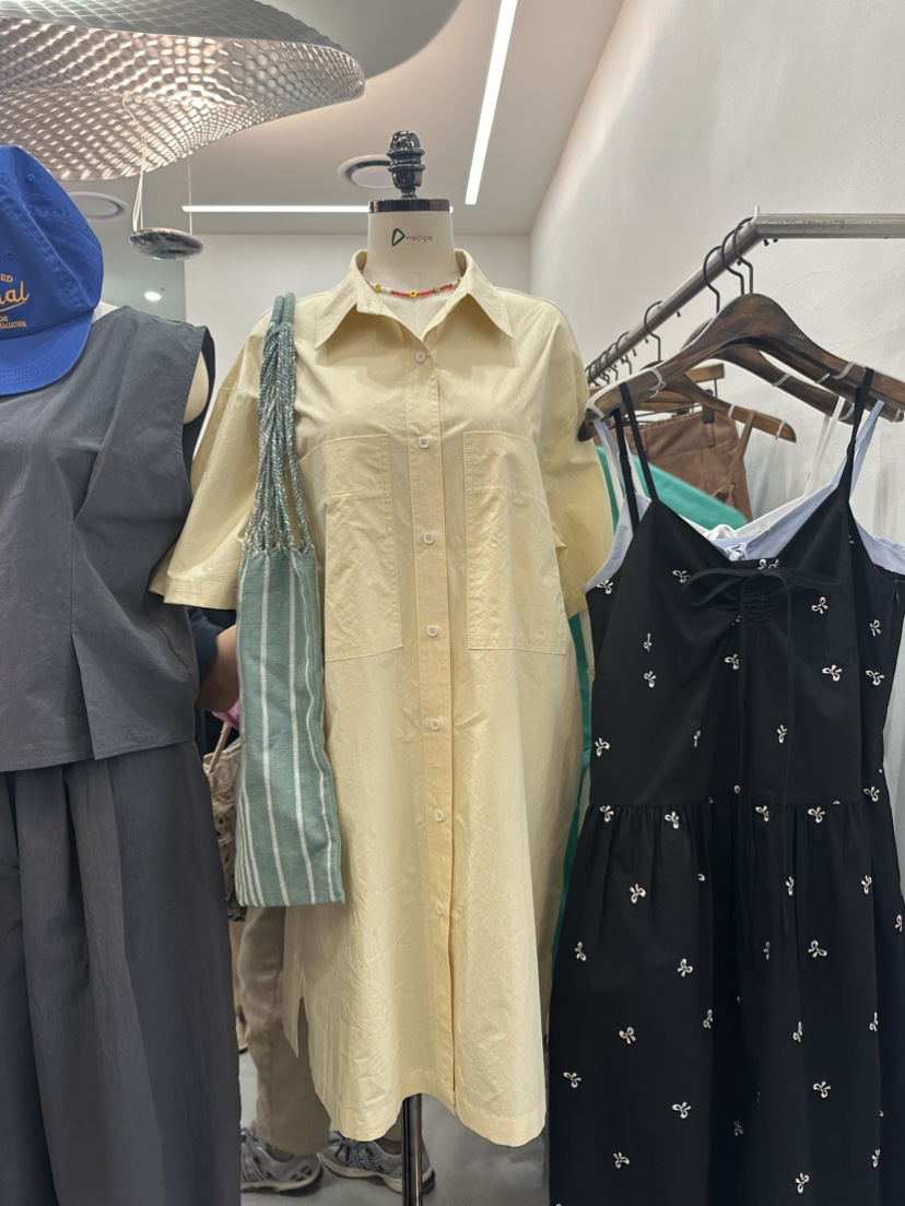 DRECIPE韓國直郵女裝新款24春夏時尚人氣職業熱賣真品連衣裙PAVEL連衣裙