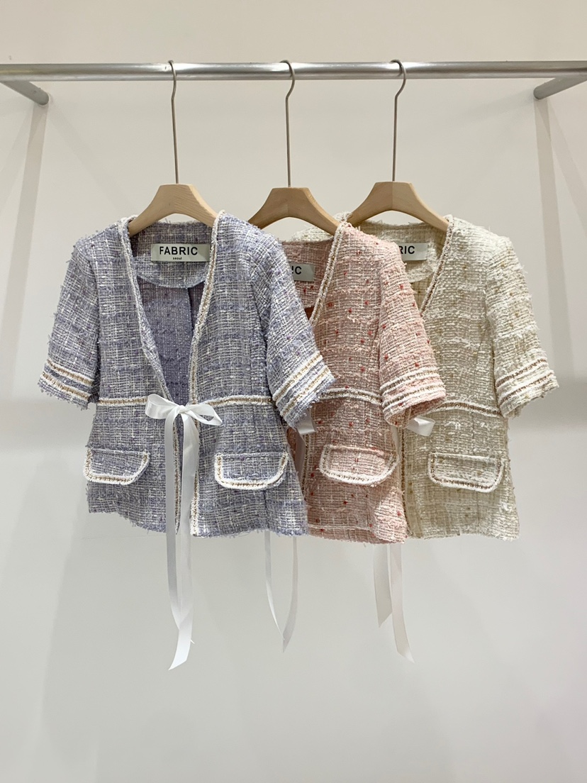 FABRIC韓國直郵東大門實拍女裝新款熱賣休閑職業24春夏夾克FABRIC夾克