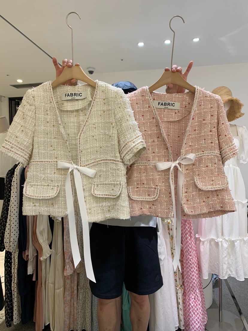 FABRIC韓國直郵東大門實拍女裝新款熱賣休閑職業24春夏夾克FABRIC夾克