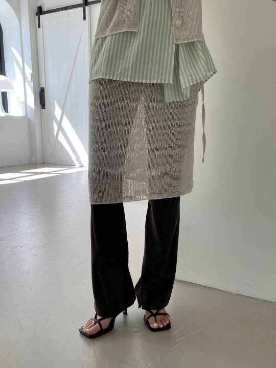 L ottimo韓國直郵東大門實拍女裝新款推薦職業24春夏休閑褲LOTTIMO休閑褲