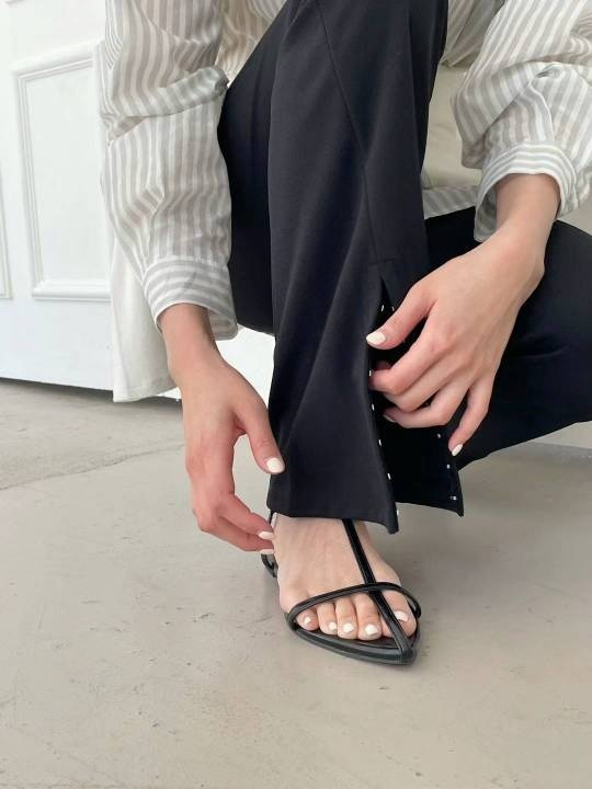 L ottimo韓國直郵東大門實拍女裝新款推薦職業24春夏休閑褲LOTTIMO休閑褲