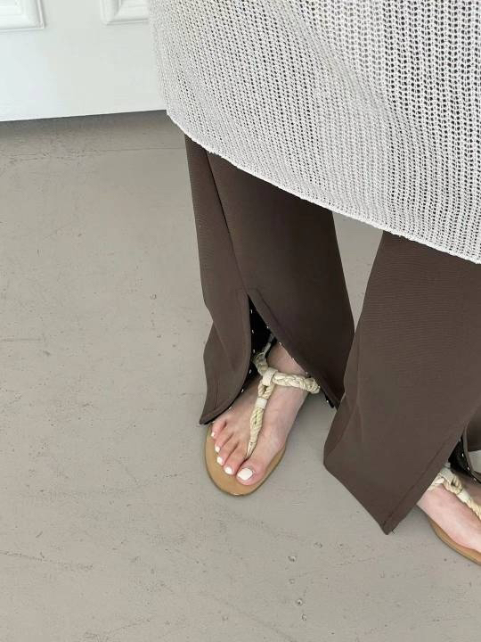 L ottimo韓國直郵東大門實拍女裝新款推薦職業24春夏休閑褲LOTTIMO休閑褲