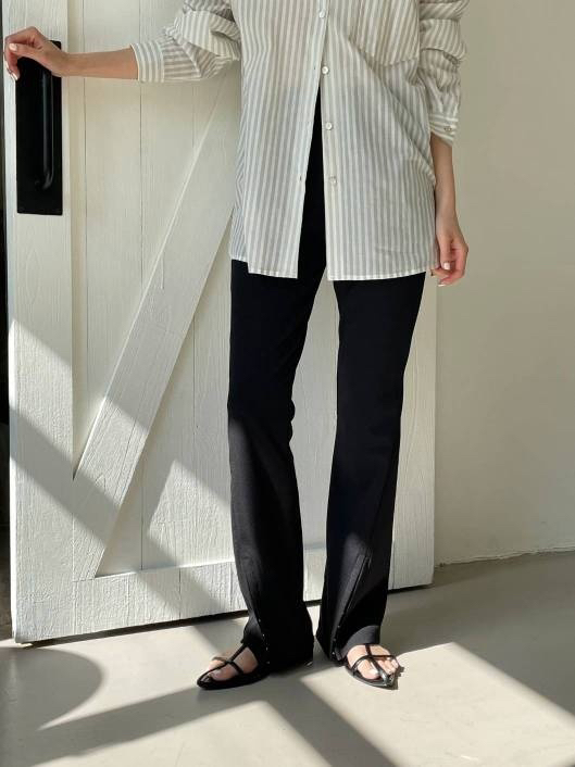 L ottimo韓國直郵東大門實拍女裝新款推薦職業24春夏休閑褲LOTTIMO休閑褲圖色1