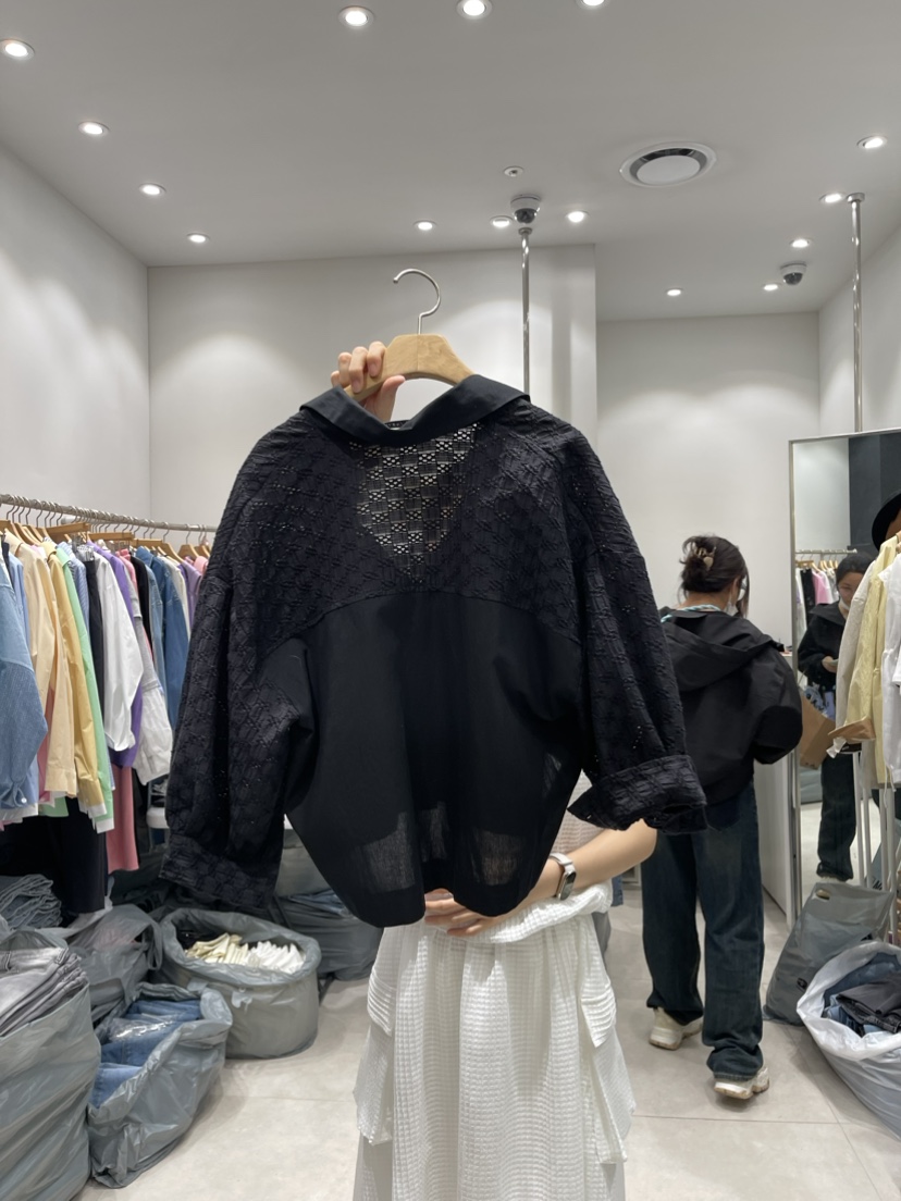 MILLIMETER韓國直郵女裝新品休閑熱賣人氣職業24春夏襯衫蕾絲衫KIKI襯衫/蕾絲衫