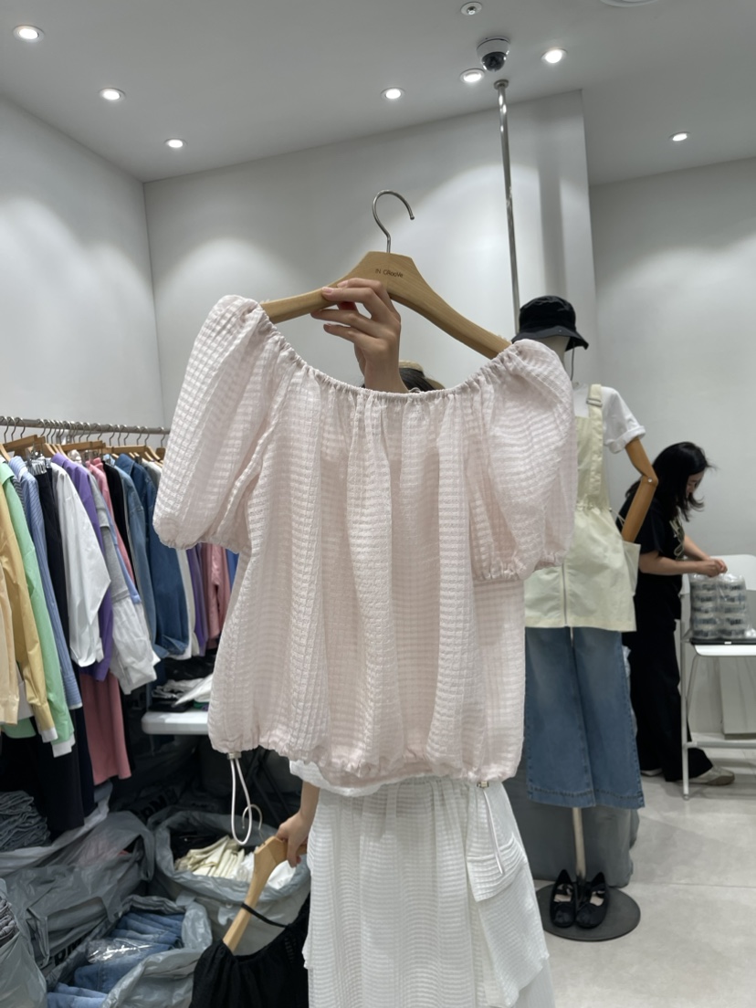 MILLIMETER韓國直郵女裝新品推薦休閑熱賣24春夏襯衫蕾絲衫KIKI襯衫/蕾絲衫