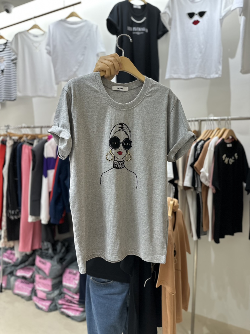 MIMI韓國直郵女裝新品真品24春夏人氣推薦熱賣休閑時尚T恤BUTTER-PT恤圖色3